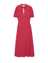6qty RELIQUAT 90€ 20%  / Robe mi-longue Cerise - Menton Pink