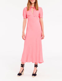 16qty RELIQUAT 90€ 3,6%  / Robe mi-longue Cerise - Pink