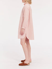 1qty RELIQUAT 90€ 20%  / Robe fluide Monica en lin - Ecru Red