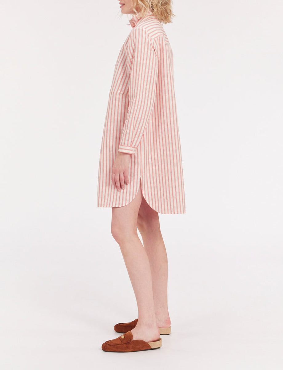 1qty RELIQUAT 90€ 20%  / Robe fluide Monica en lin - Ecru Red