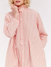 1qty RELIQUAT 90€ 20%  / Robe fluide Monica en lin - Ecru Red