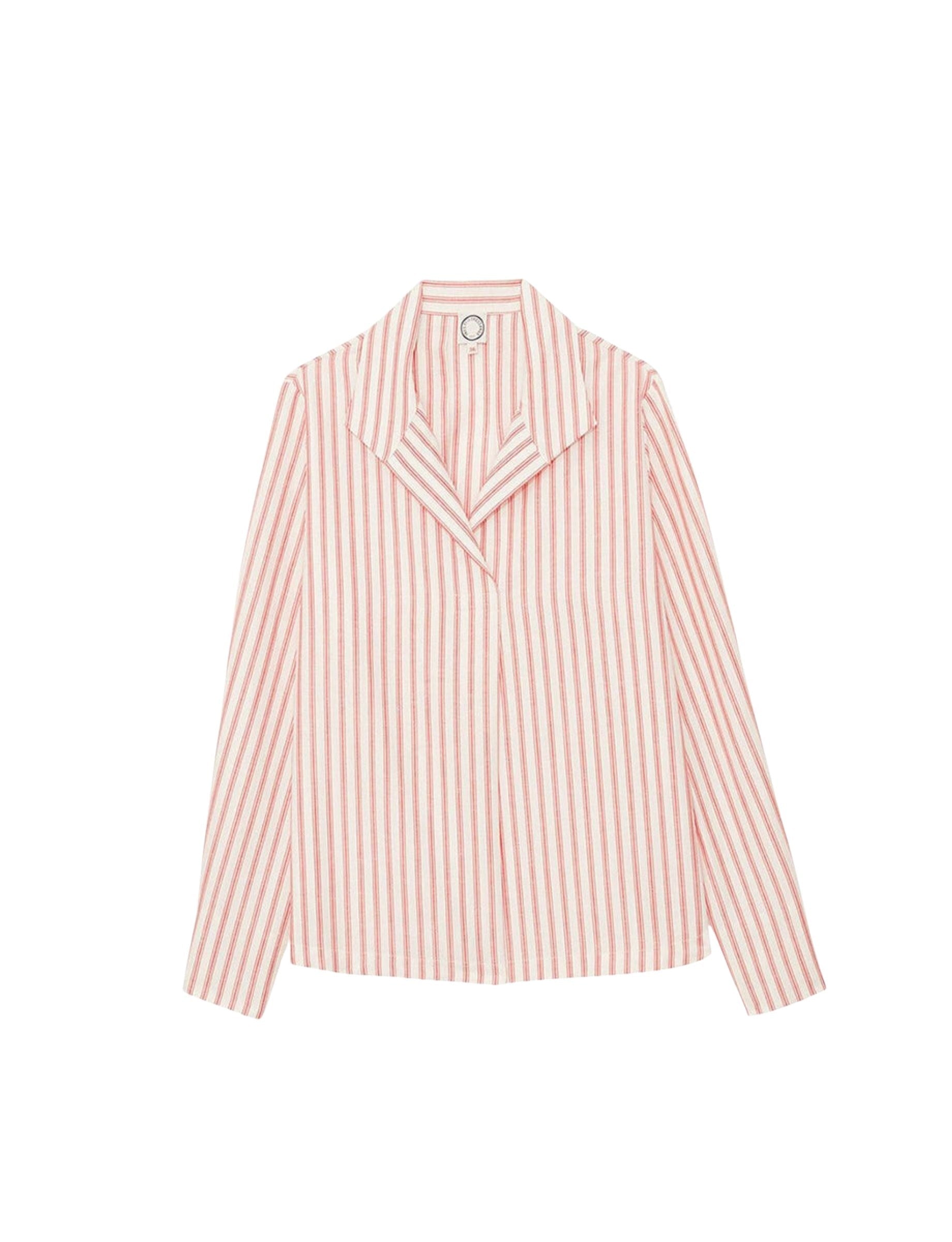 32qty RELIQUAT 80€ 7,7%  / Chemise oversize Noa en lin - Ecru Red