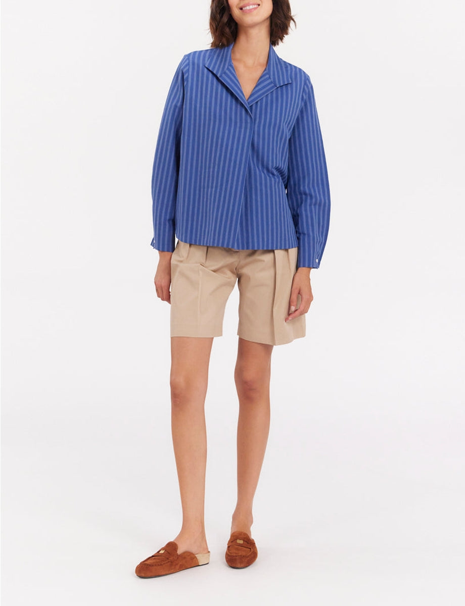 11qty RELIQUAT 80€ 6,3%  / Chemise oversize Noa en lin - Blue