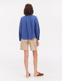 11qty RELIQUAT 80€ 6,3%  / Chemise oversize Noa en lin - Blue