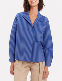 11qty RELIQUAT 80€ 6,3%  / Chemise oversize Noa en lin - Blue
