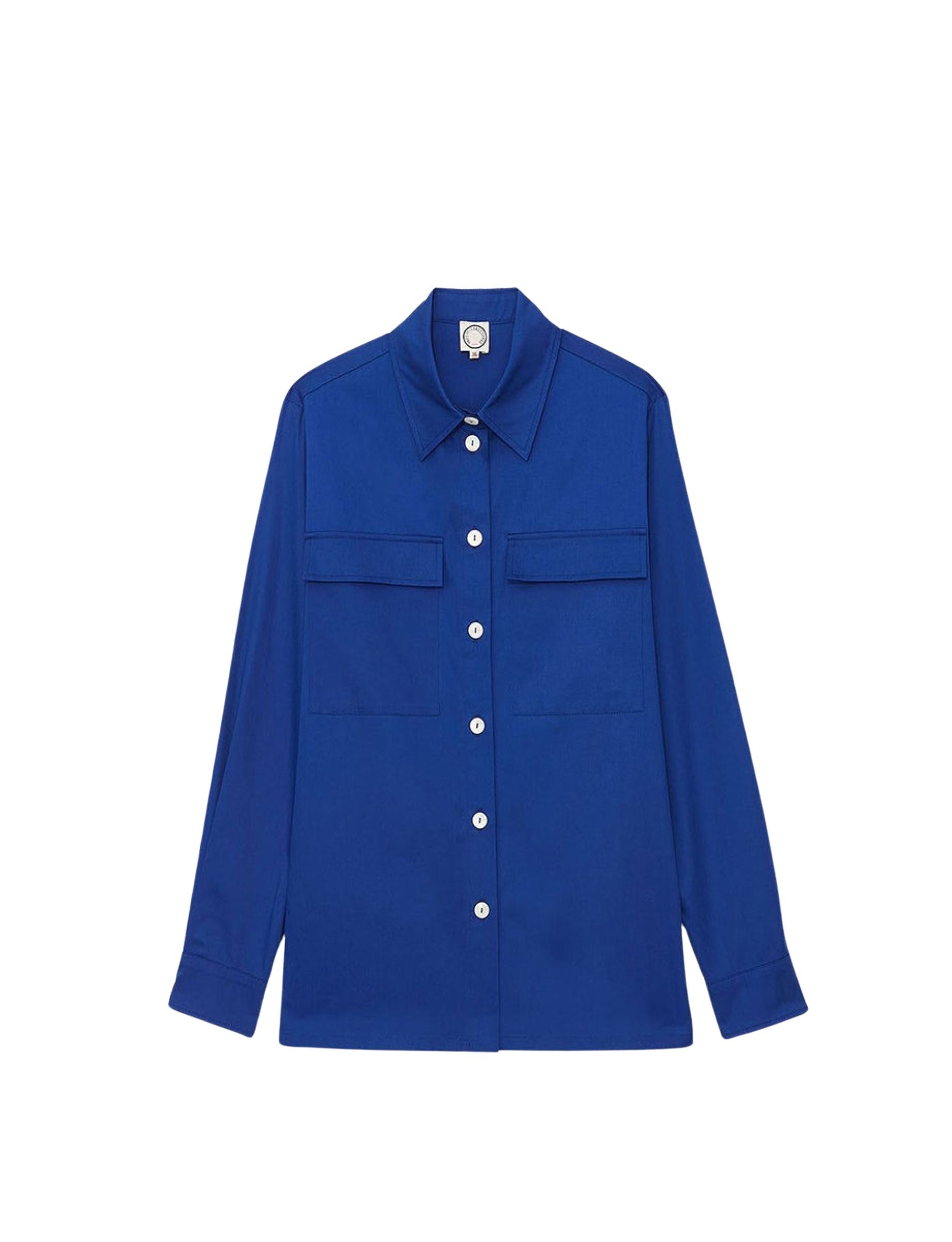 12qty RELIQUAT 80€ 0%  / Surchemise Chandler à poches - Blue