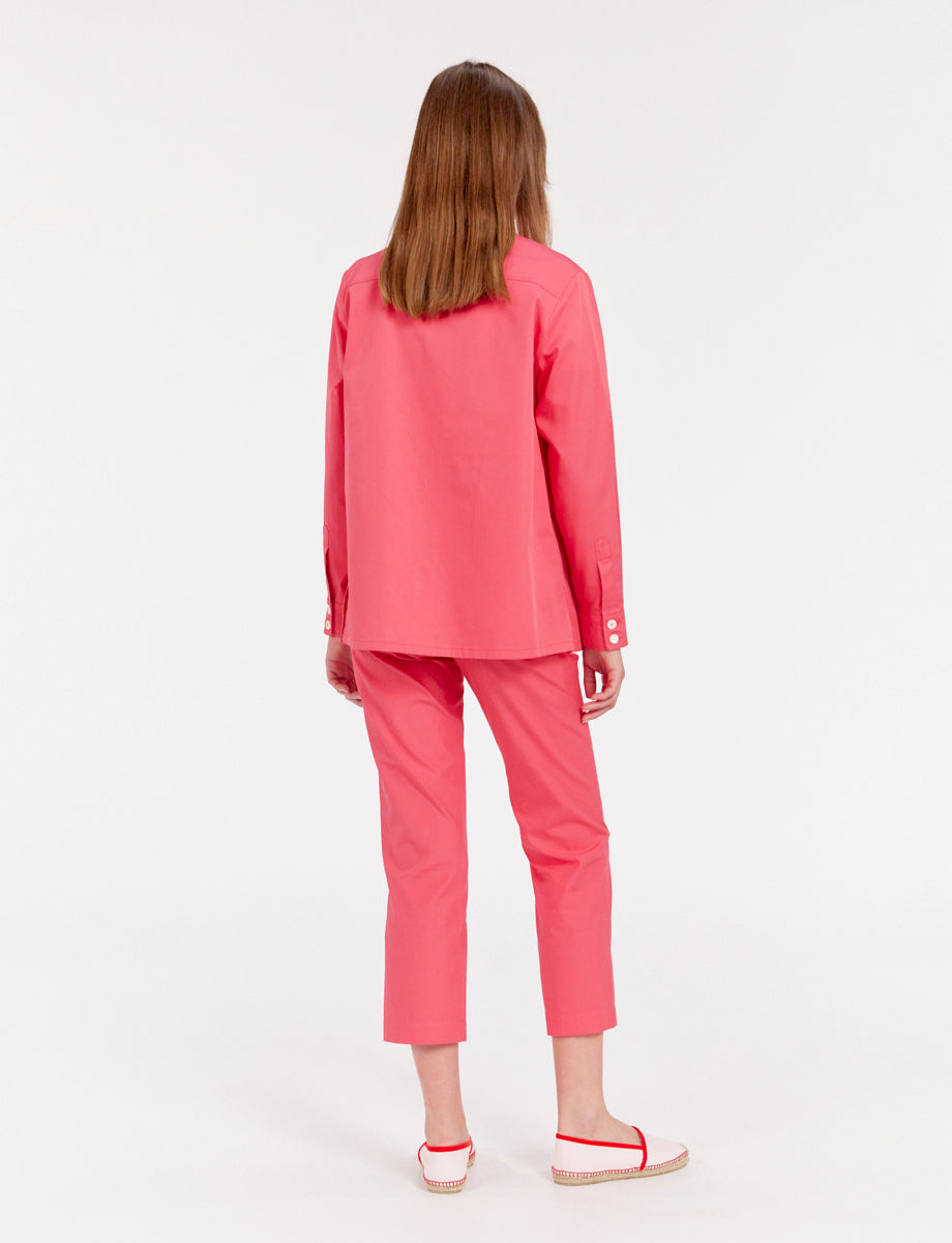 11qty RELIQUAT 80€ 0%  / Surchemise Chandler à poches - Pink