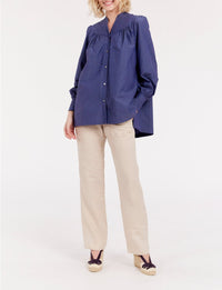 9qty RELIQUAT 95€ 7,7%  / Chemise plissée Ornella - Blue Denim