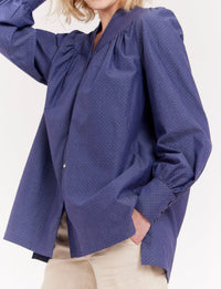 9qty RELIQUAT 95€ 7,7%  / Chemise plissée Ornella - Blue Denim
