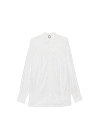 15qty RELIQUAT 95€ 0%  / Chemise plissée Ornella - White