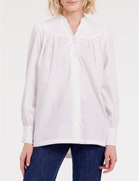 15qty RELIQUAT 95€ 0%  / Chemise plissée Ornella - White