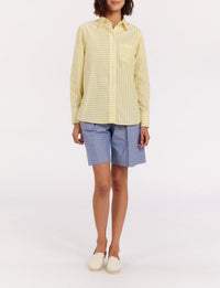 10qty RELIQUAT 50€ 6,7%  / Chemise droite Maureen - White Yellow