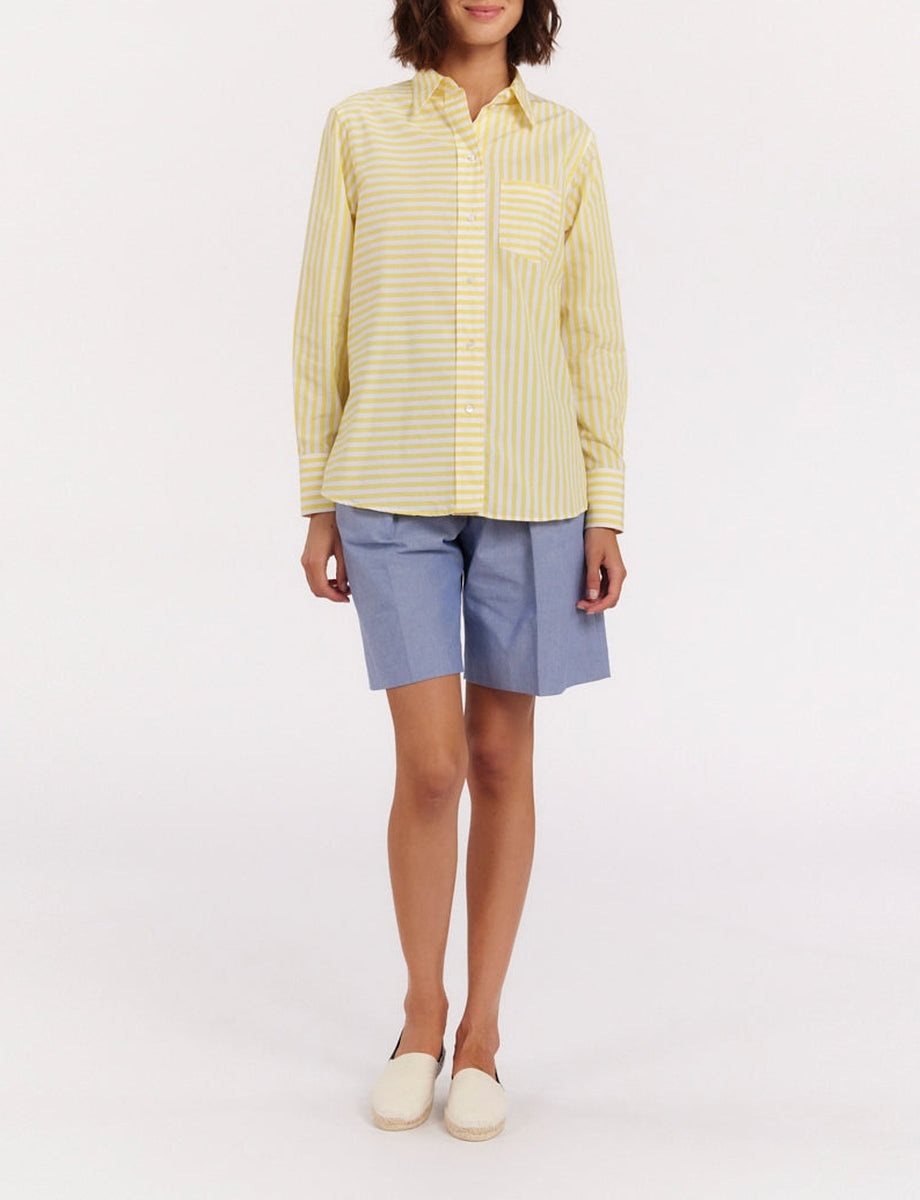 10qty RELIQUAT 50€ 6,7%  / Chemise droite Maureen - White Yellow