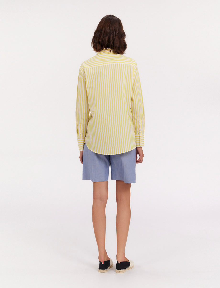 10qty RELIQUAT 50€ 6,7%  / Chemise droite Maureen - White Yellow