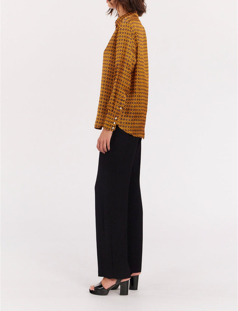 11qty RELIQUAT 95€ 20%  / Chemise droite Maureen en soie mélangée - Bellegarde