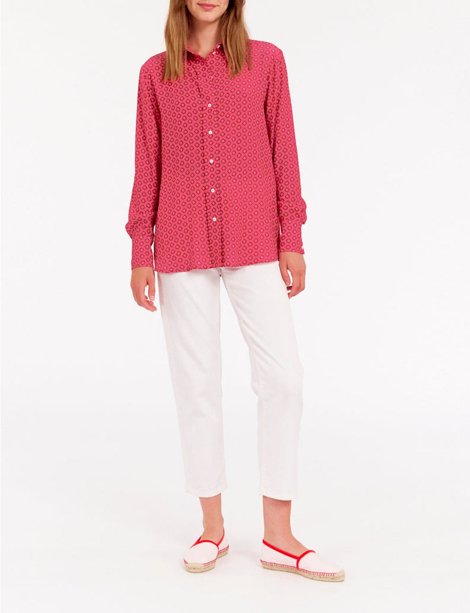 2qty RELIQUAT 80€ 33,3%  / Chemise droite Maureen - Menton Pink