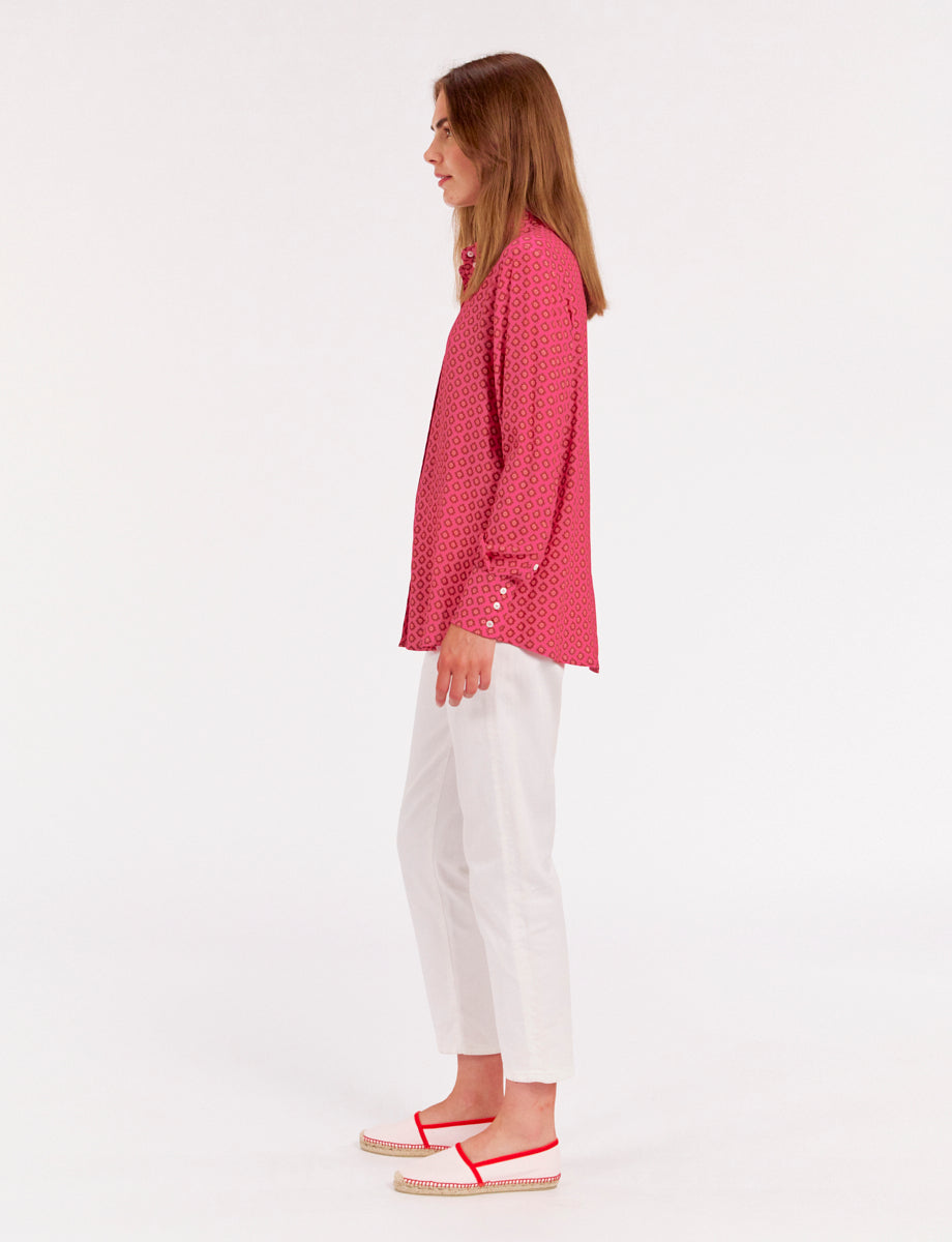 2qty RELIQUAT 80€ 33,3%  / Chemise droite Maureen - Menton Pink