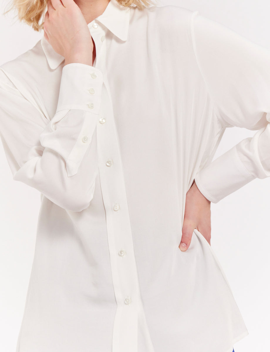 2qty RELIQUAT 80€ 0%  / Chemise droite Maureen - Ecru