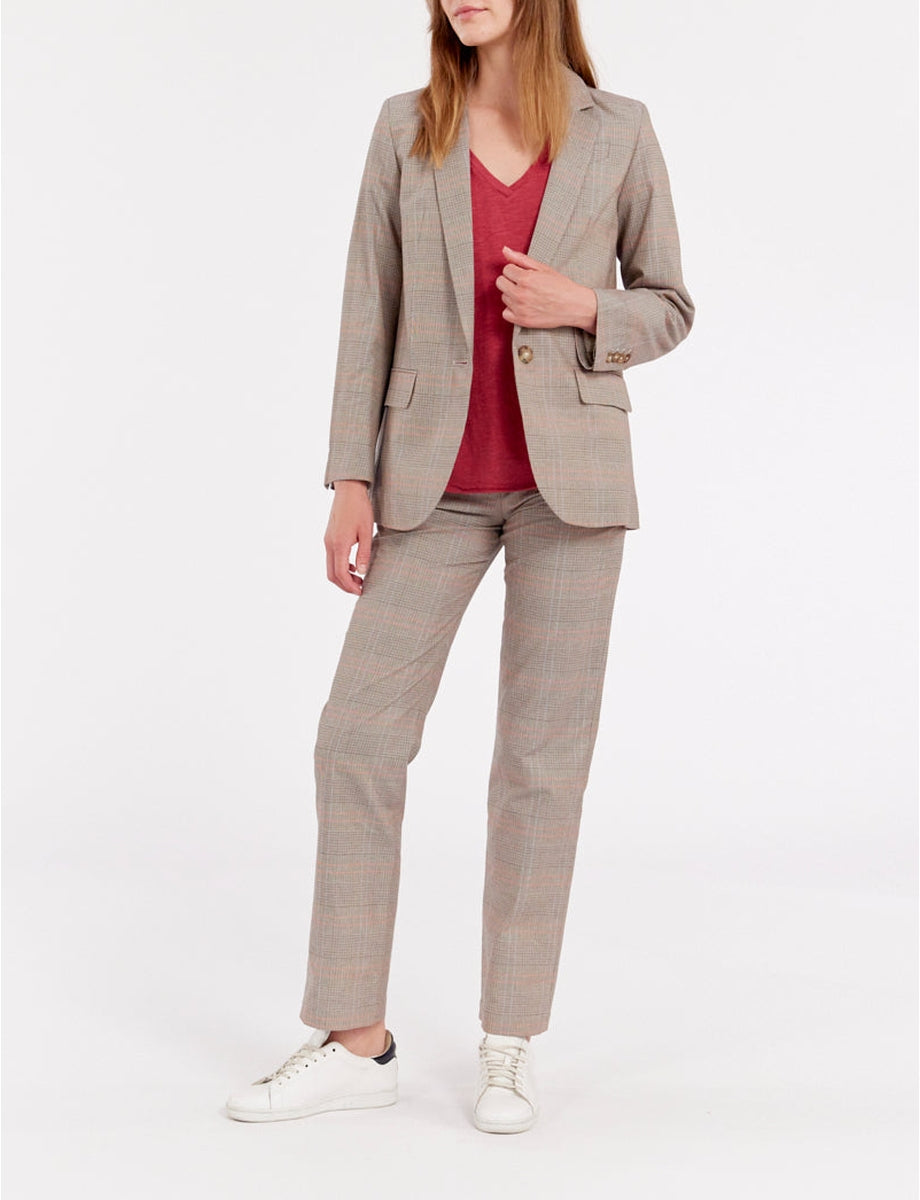 9qty RELIQUAT 120€ 25%  / Blazer Bruna ajustée - Brown Red