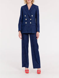 2qty RELIQUAT 120€ 60%  / Blazer croisé Ezio - Blue