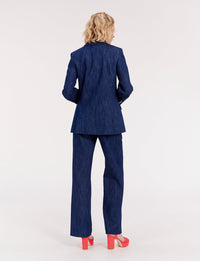 2qty RELIQUAT 120€ 60%  / Blazer croisé Ezio - Blue