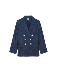 2qty RELIQUAT 120€ 60%  / Blazer croisé Ezio - Blue