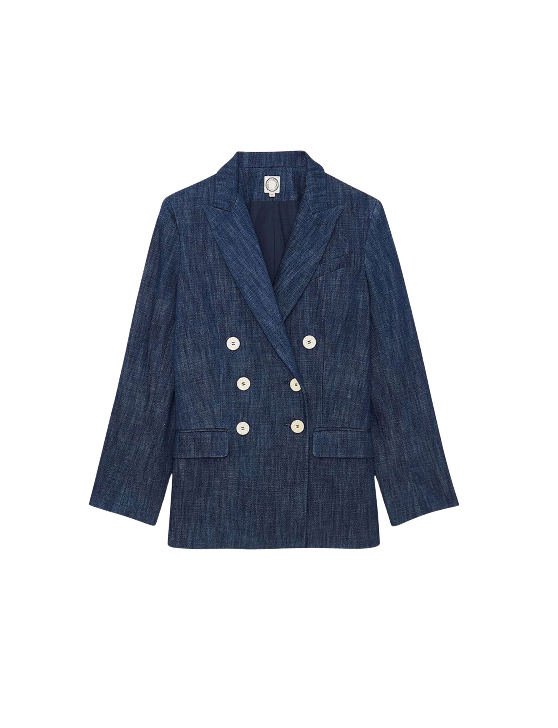 2qty RELIQUAT 120€ 60%  / Blazer croisé Ezio - Blue