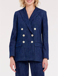 2qty RELIQUAT 120€ 60%  / Blazer croisé Ezio - Blue