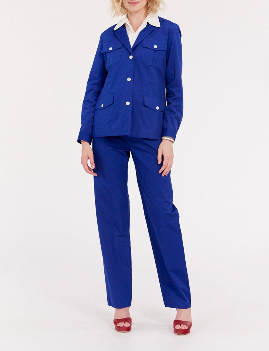 6qty RELIQUAT 90€ 9,1%  / Blazer Flipper saharienne - Blue