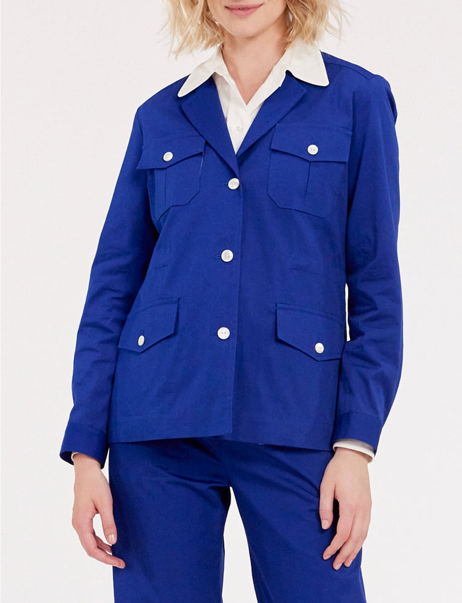 6qty RELIQUAT 90€ 9,1%  / Blazer Flipper saharienne - Blue