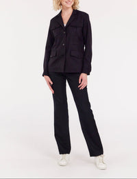 1qty RELIQUAT 120€ 66,7%  / Veste Flipper saharienne en laine - Blue Dark