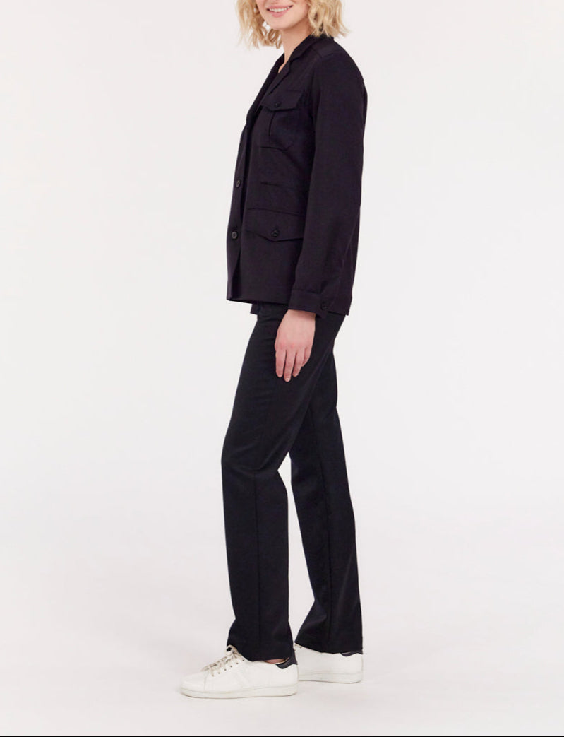 1qty RELIQUAT 120€ 66,7%  / Veste Flipper saharienne en laine - Blue Dark