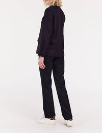 1qty RELIQUAT 120€ 66,7%  / Veste Flipper saharienne en laine - Blue Dark