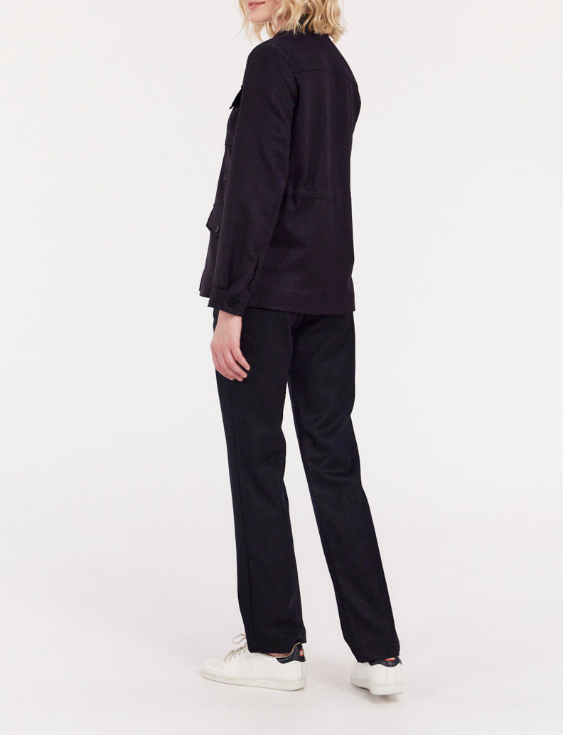 1qty RELIQUAT 120€ 66,7%  / Veste Flipper saharienne en laine - Blue Dark