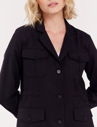 1qty RELIQUAT 120€ 66,7%  / Veste Flipper saharienne en laine - Blue Dark