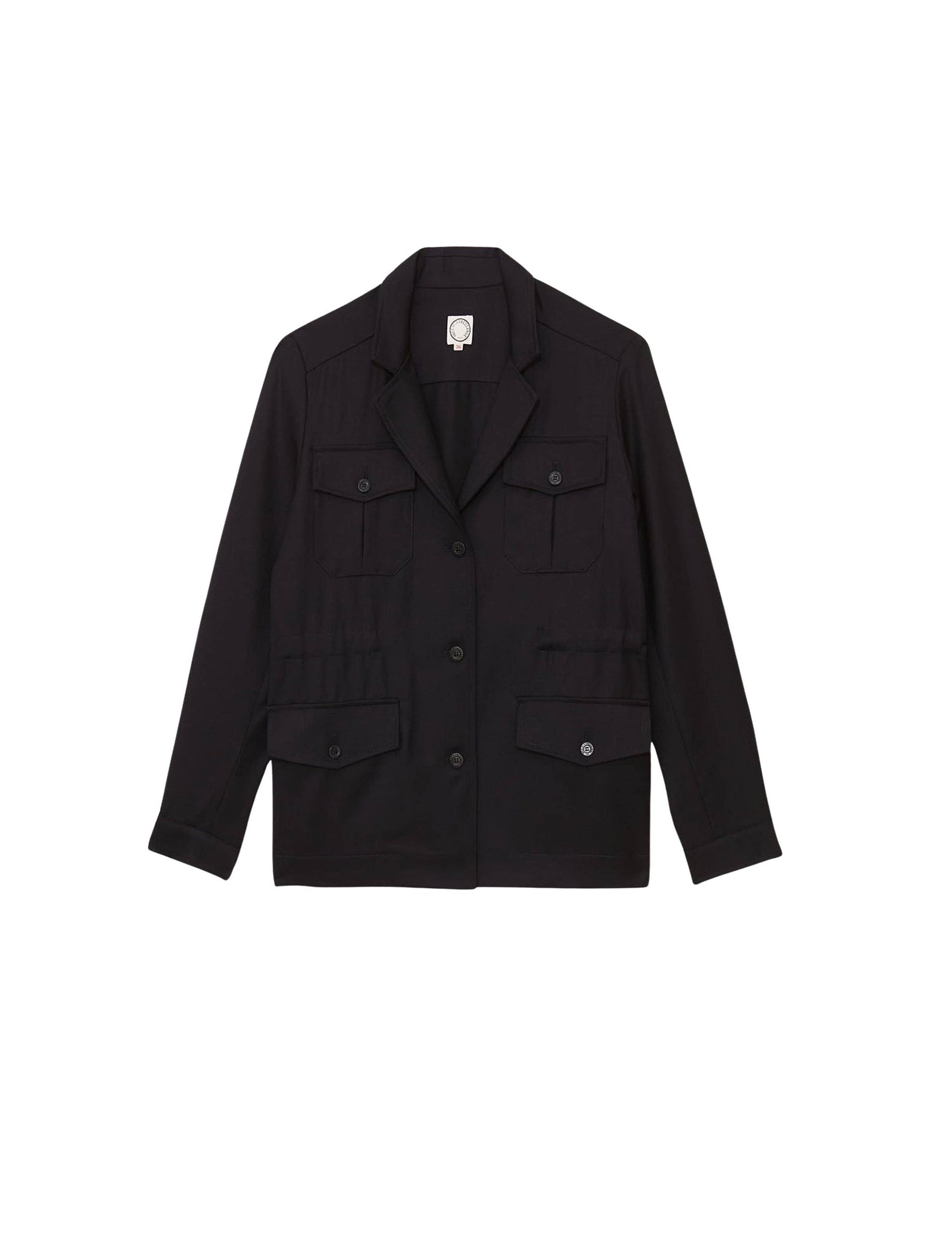 1qty RELIQUAT 120€ 66,7%  / Veste Flipper saharienne en laine - Blue Dark