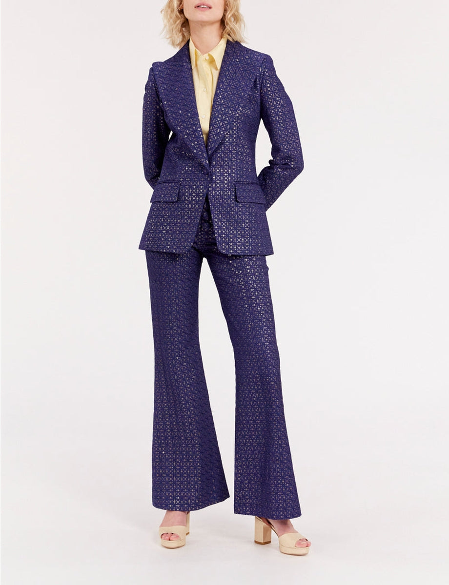9qty RELIQUAT 120€ 7,7%  / Blazer Colombe cintrée - Blue Navy