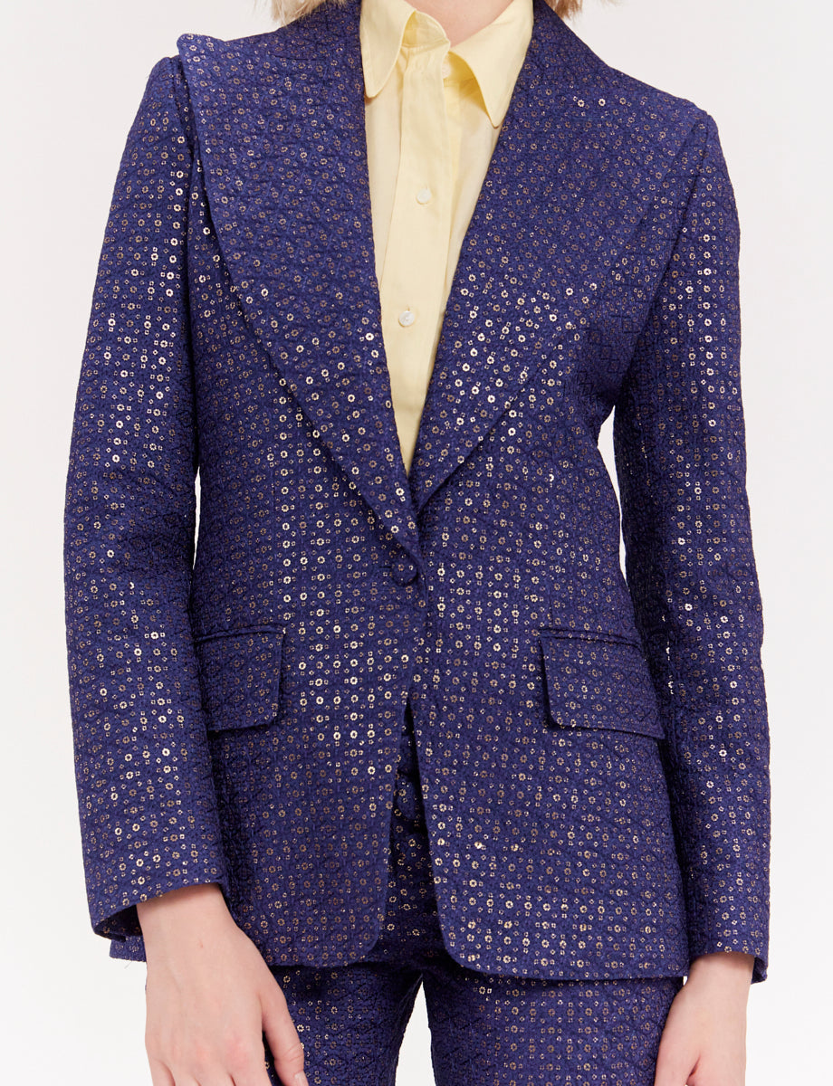 9qty RELIQUAT 120€ 7,7%  / Blazer Colombe cintrée - Blue Navy