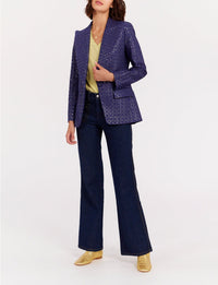 9qty RELIQUAT 120€ 7,7%  / Blazer Colombe cintrée - Blue Navy