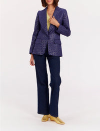 9qty RELIQUAT 120€ 7,7%  / Blazer Colombe cintrée - Blue Navy