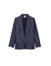 9qty RELIQUAT 120€ 7,7%  / Blazer Colombe cintrée - Blue Navy