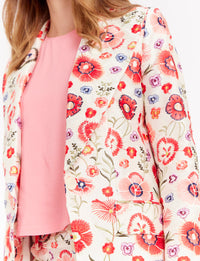 5qty RELIQUAT 120€ 12,5%  / Blazer Colombe cintrée - Ecru Multicolor