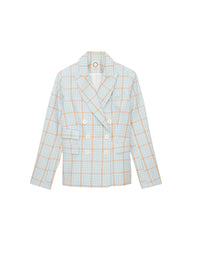 25qty RELIQUAT 120€ 14,3%  / Blazer boutonné Maurice - Blue Orange