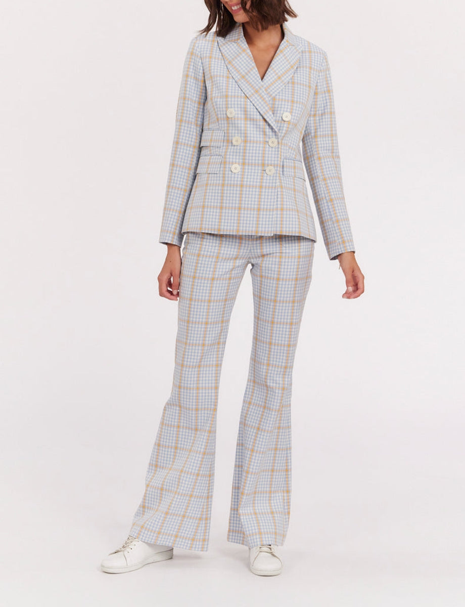 25qty RELIQUAT 120€ 14,3%  / Blazer boutonné Maurice - Blue Orange