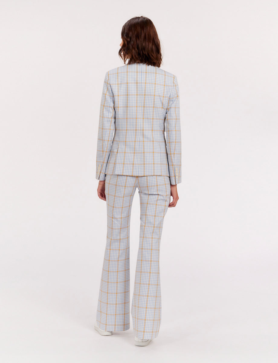 25qty RELIQUAT 120€ 14,3%  / Blazer boutonné Maurice - Blue Orange