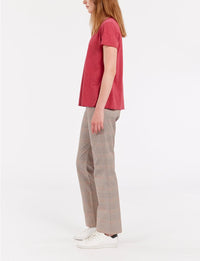 9qty RELIQUAT 20€ 5%  / T-shirt col V Katalina - Raspberry