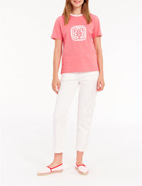 7qty RELIQUAT 20€ 0%  / T-shirt Oscar bicolore - Pink