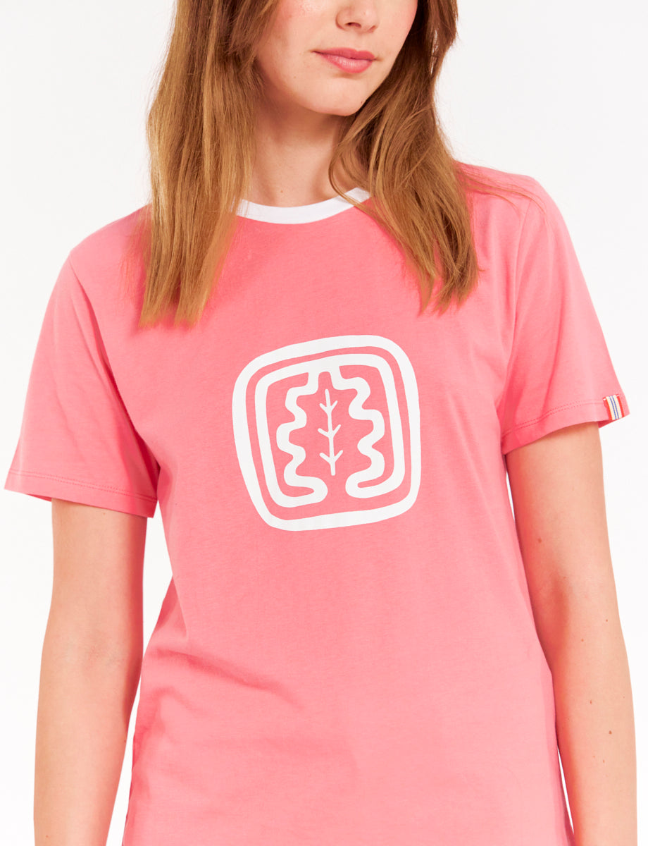 7qty RELIQUAT 20€ 0%  / T-shirt Oscar bicolore - Pink