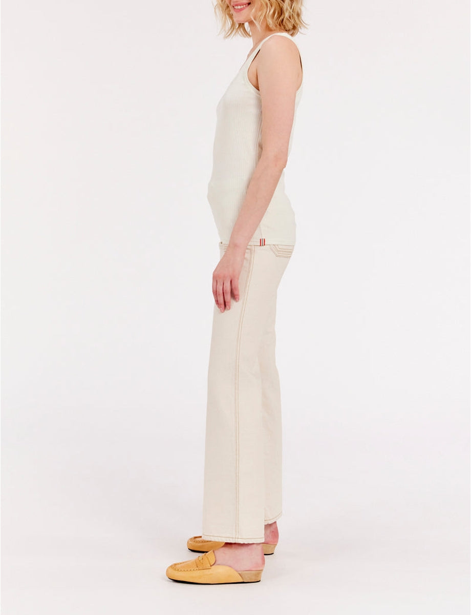 1qty RELIQUAT 20€ 60%  / Débardeur moulant Amélie - Ivory