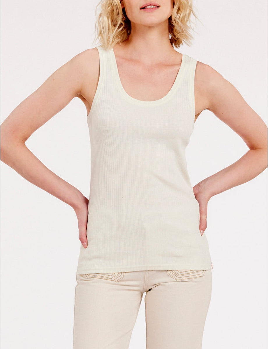 1qty RELIQUAT 20€ 60%  / Débardeur moulant Amélie - Ivory